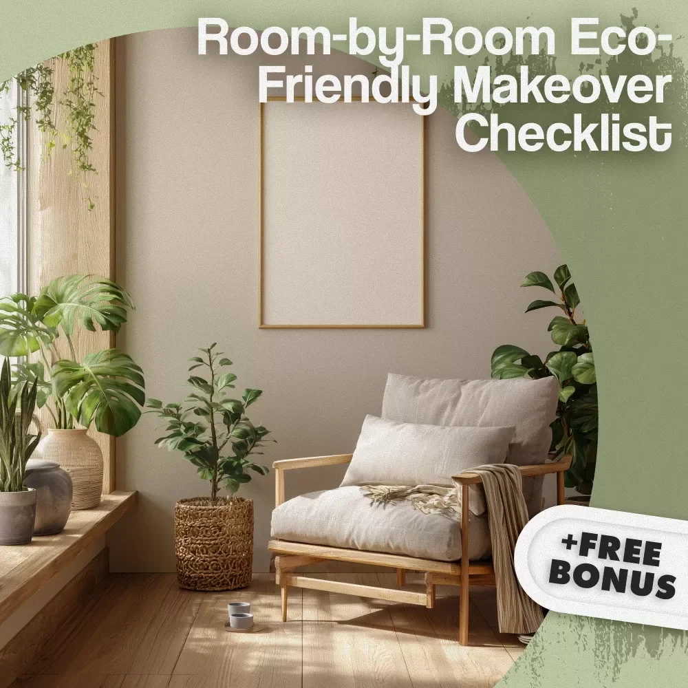 Room-by-Room Eco-Friendly Makeover Checklist | Sustainable Living Guide | Green Home Digital Download | Eco Decor eBook | Zero Waste Checklist