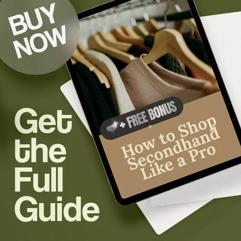 How to Shop Secondhand Like a Pro | Thrift Store Guide, eBook & Digital Download for Sustainable Fashion, Budget-Friendly Shopping, and Resale Tips