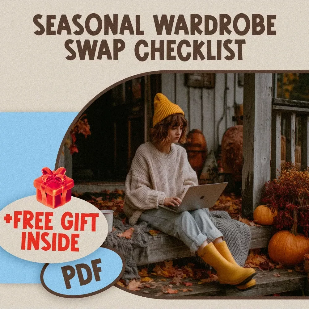 Seasonal Wardrobe Swap Checklist | Closet Organization, Seasonal Declutter & Storage Guide | Digital Download