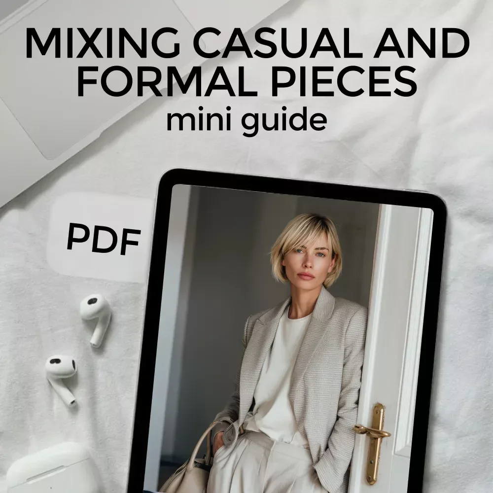 Mini Guide to Mixing Casual and Formal Pieces – Digital Style Guide for Effortless Day-to-Night Outfits, Wardrobe Planning, and AI-Powered Outfit Ideas