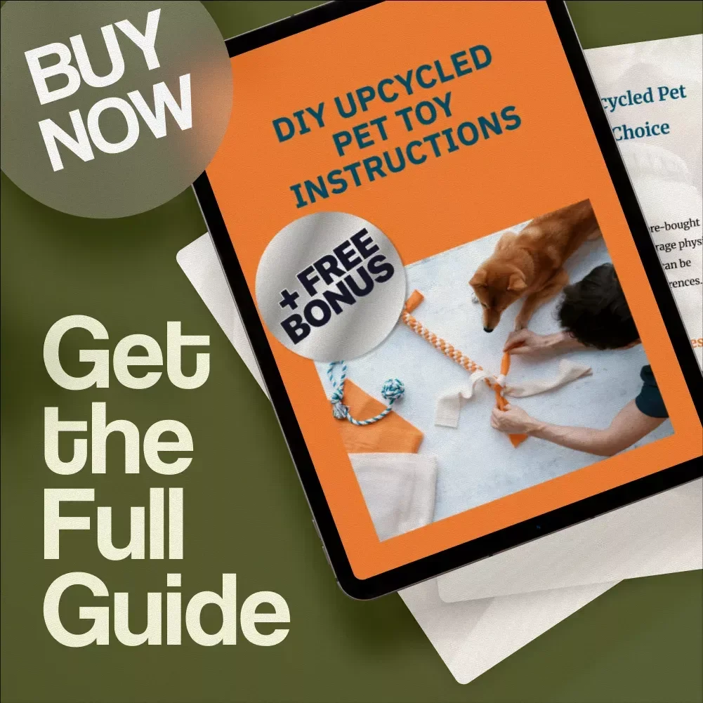 DIY Upcycled Pet Toy Instructions | Eco-Friendly Pet Guide | Digital Download eBook for Dog & Cat Owners | Sustainable Pet Care Checklist