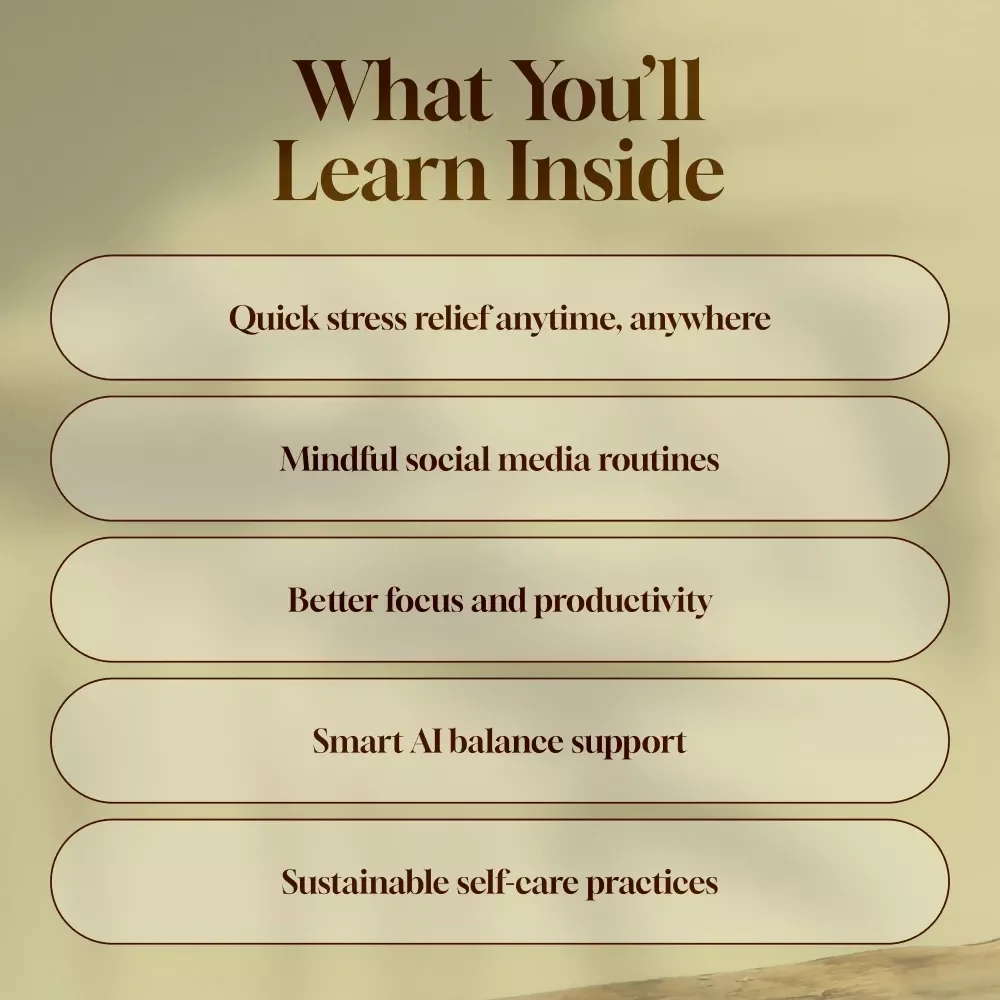 Practical Guide to Managing Social-Media Burnout | Digital Download | Stress Relief, Mental Health, Self-Care, Productivity & Balance eBook