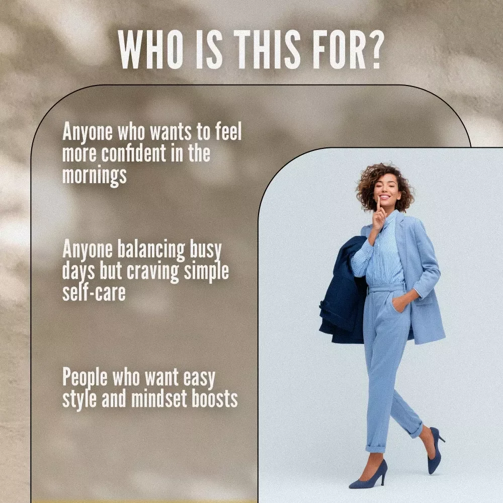 Style-Boosting Morning Checklist for Low-Confidence Days | Confidence Boost Daily Routine | Digital Download Self-Care & Style Guide