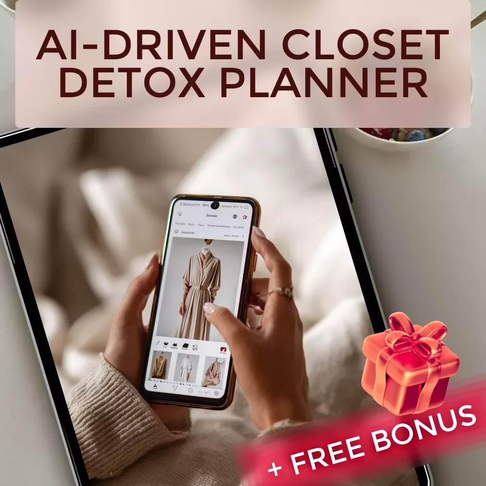 AI-Driven Closet Detox Planner | Digital Wardrobe Organization Guide | Minimalist Style Decluttering eBook | Smart Fashion Planning Checklist