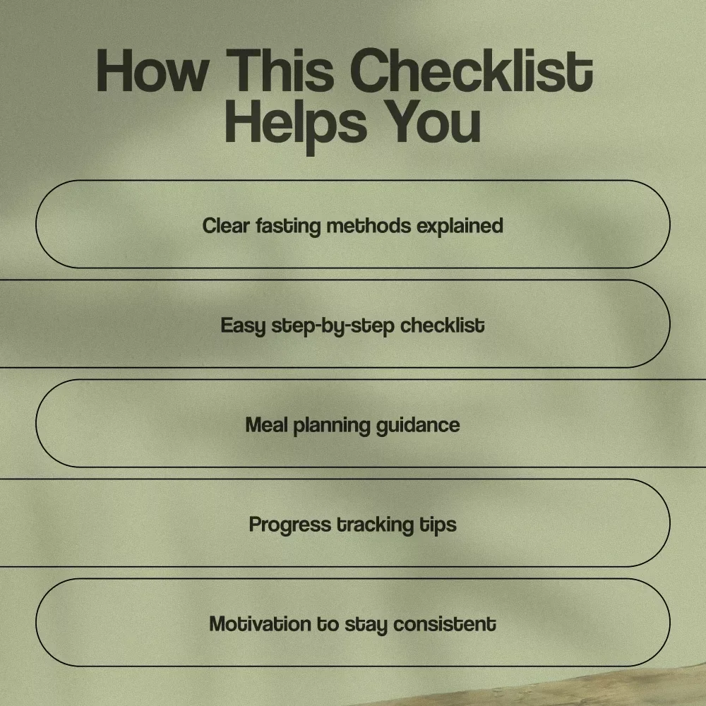 How to Start Intermittent Fasting Step-by-Step Checklist | Beginner’s Guide, Weight Loss, Healthy Lifestyle, Digital Download, Wellness eBook