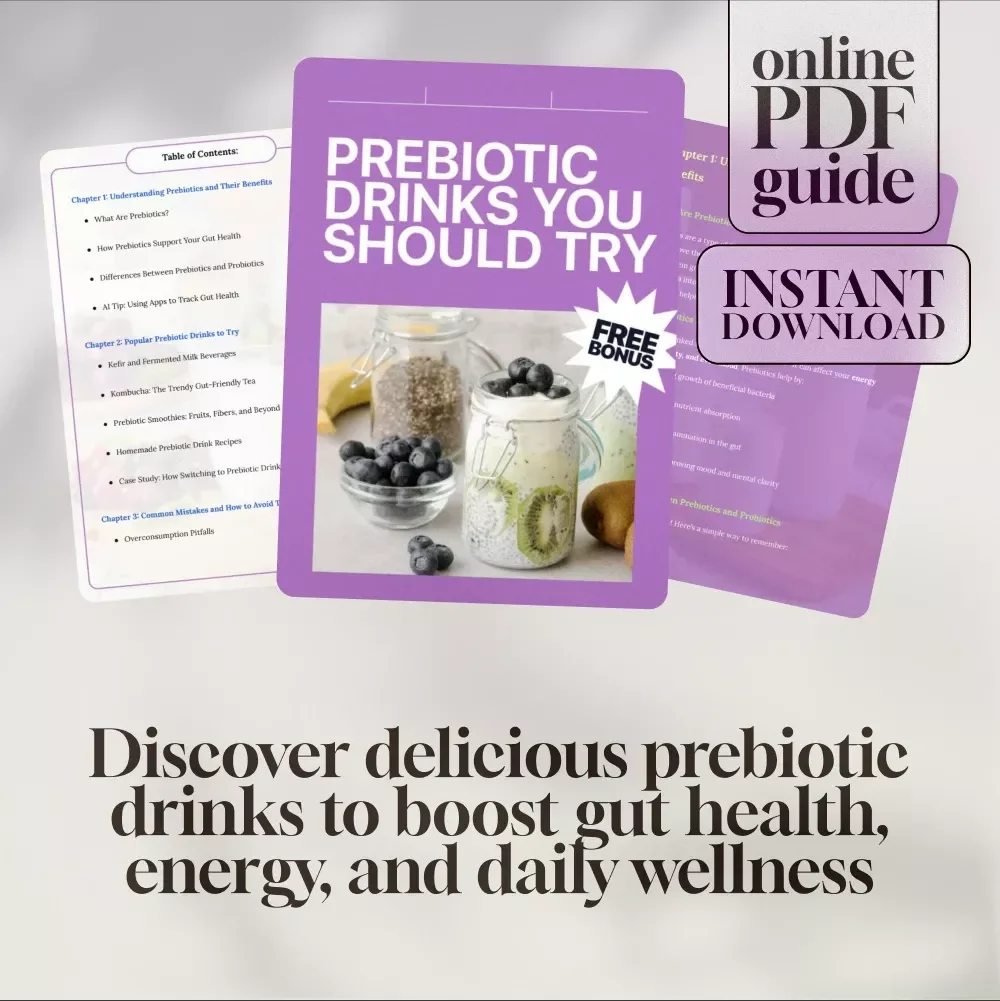 Prebiotic Drinks You Should Try | Gut Health Guide, Kombucha, Kefir, Smoothies, Recipes, Wellness eBook
