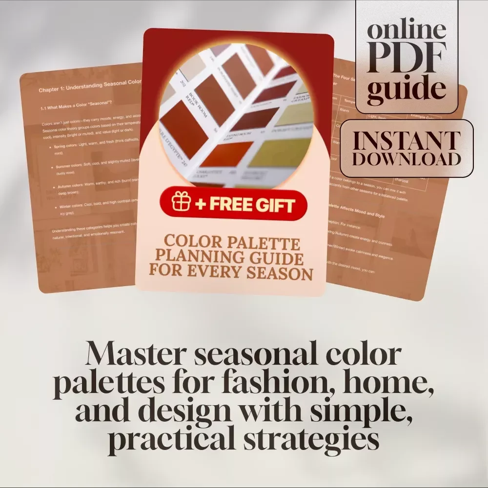 Color Palette Planning Guide for Every Season | Digital Download for Fashion, Interior Design & Creative Projects
