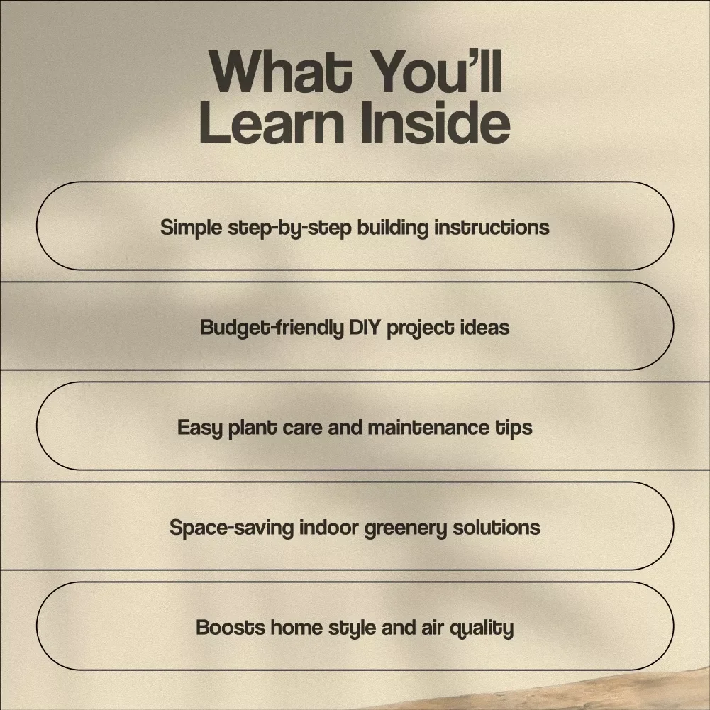 How to Build a Plant Wall at Home | Digital Download Guide for Vertical Gardens, Indoor Plant Decor & Living Wall DIY Tutorial