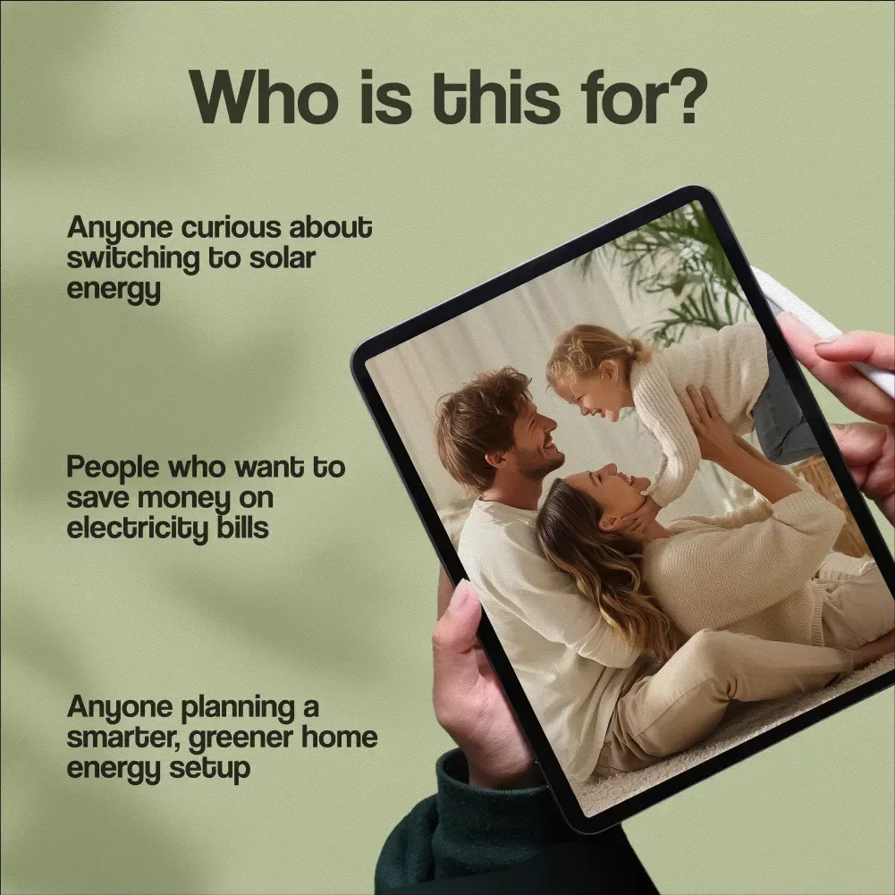 Beginner’s Guide to Home Solar Power – Easy Digital Download Guide to Going Solar, Understanding Solar Options, and Planning Your Home Solar Setup