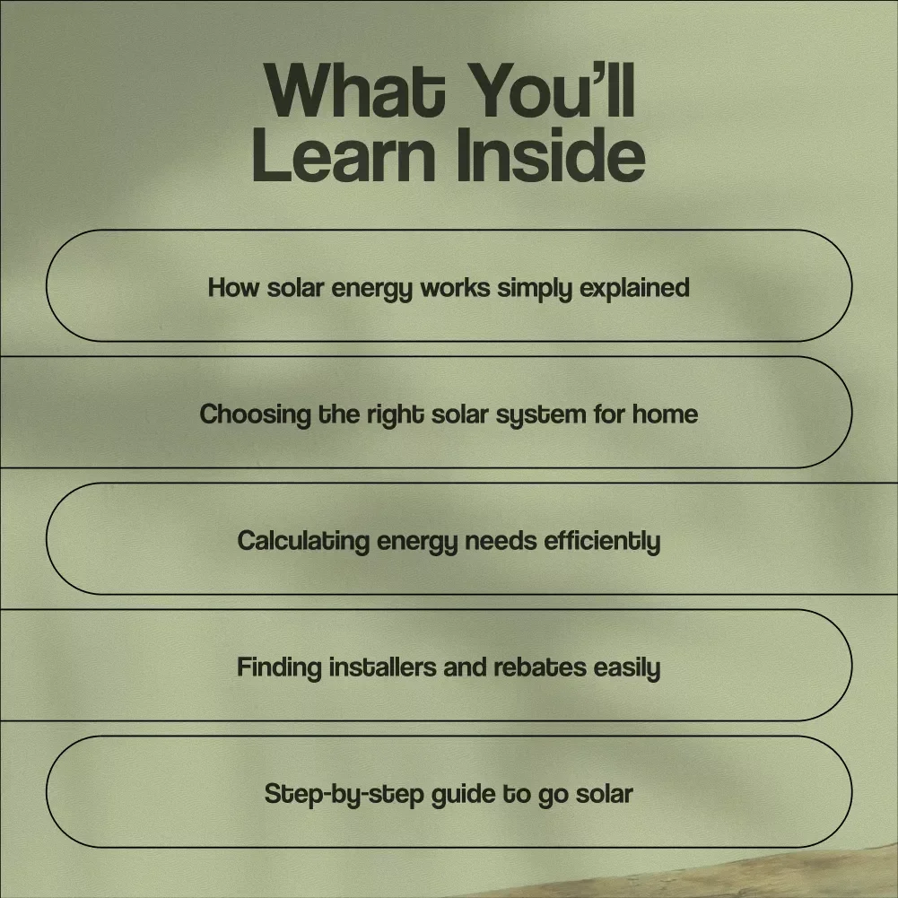 Beginner’s Guide to Home Solar Power – Easy Digital Download Guide to Going Solar, Understanding Solar Options, and Planning Your Home Solar Setup