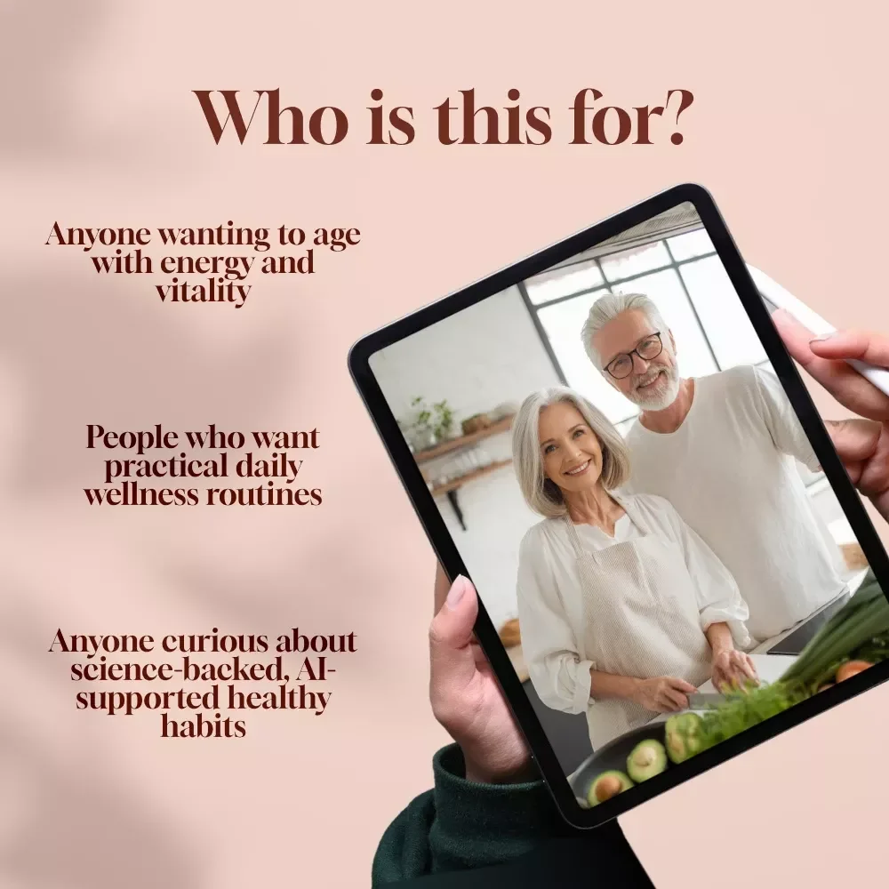 Daily Habit Plan for Healthy Aging | Digital Guide for Longevity, Wellness, Nutrition, and Mindfulness | Printable eBook & Checklist for Healthy Routines