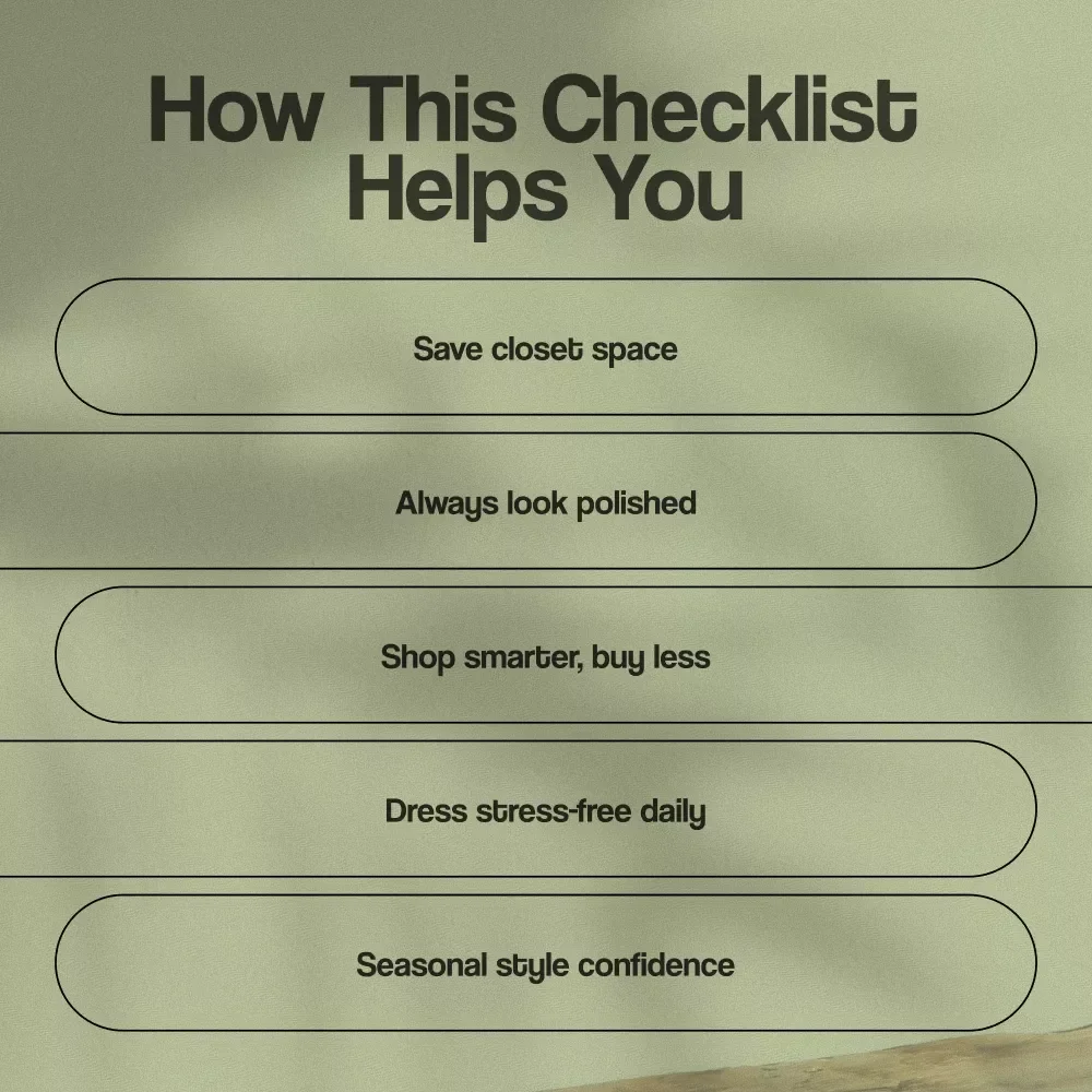 Wardrobe Essentials Checklist for Every Season | Minimalist Closet Guide | Capsule Wardrobe Digital Download | Printable Fashion Organizer KEYWORDS