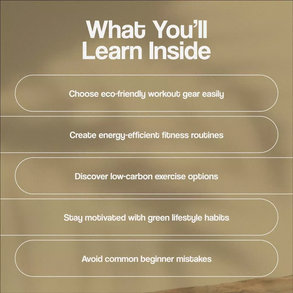 Green Fitness Routine Planner | Eco-Friendly Workout Guide | Sustainable Fitness Digital Download
