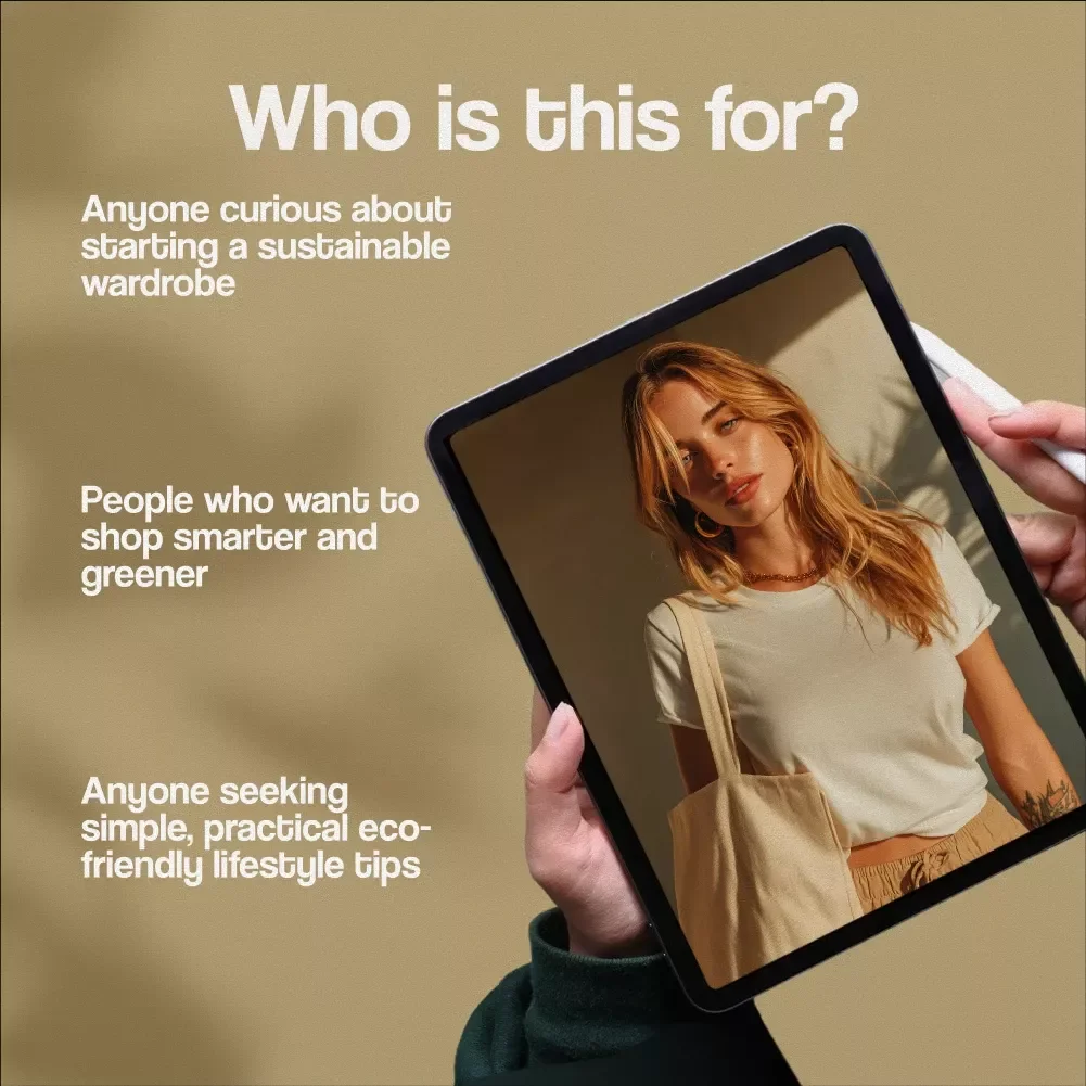 A Complete Guide to Eco-Friendly Fashion Choices | Sustainable Style eBook | Digital Download for Green Living & Wardrobe Planning