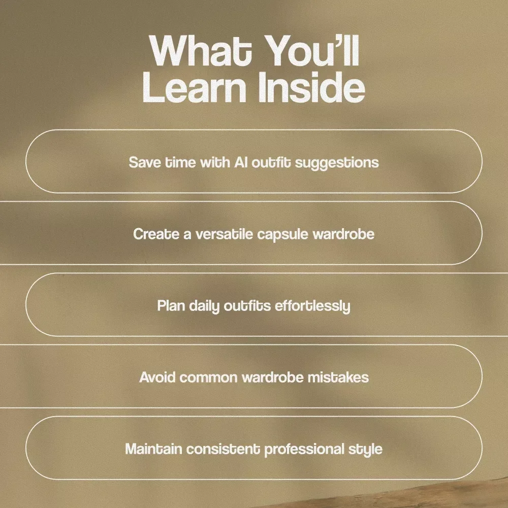 AI Wardrobe Suggestions for Busy Professionals: Digital Guide to Effortless Style, Capsule Wardrobes, and AI Outfit Planning