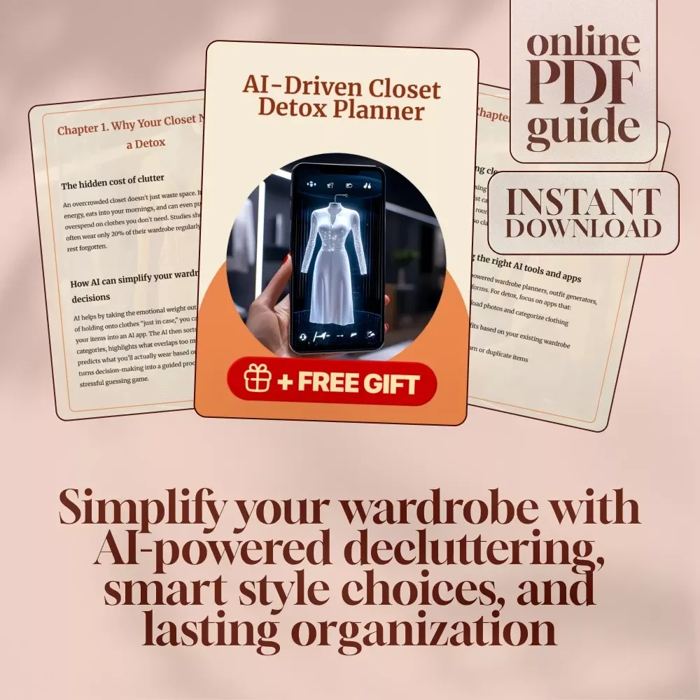 AI-Driven Closet Detox Planner | Digital Wardrobe Organization Guide | Minimalist Style Decluttering eBook | Smart Fashion Planning Checklist
