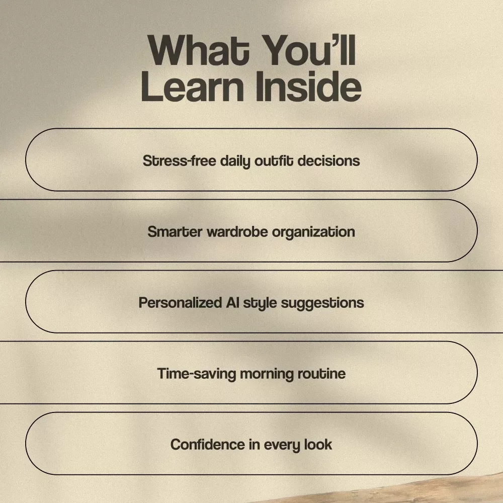 How to Use AI to Plan Outfits Daily | Digital Guide for Personal Style, AI Outfit Planner, Wardrobe Organization, Styling Tools & Daily Routine