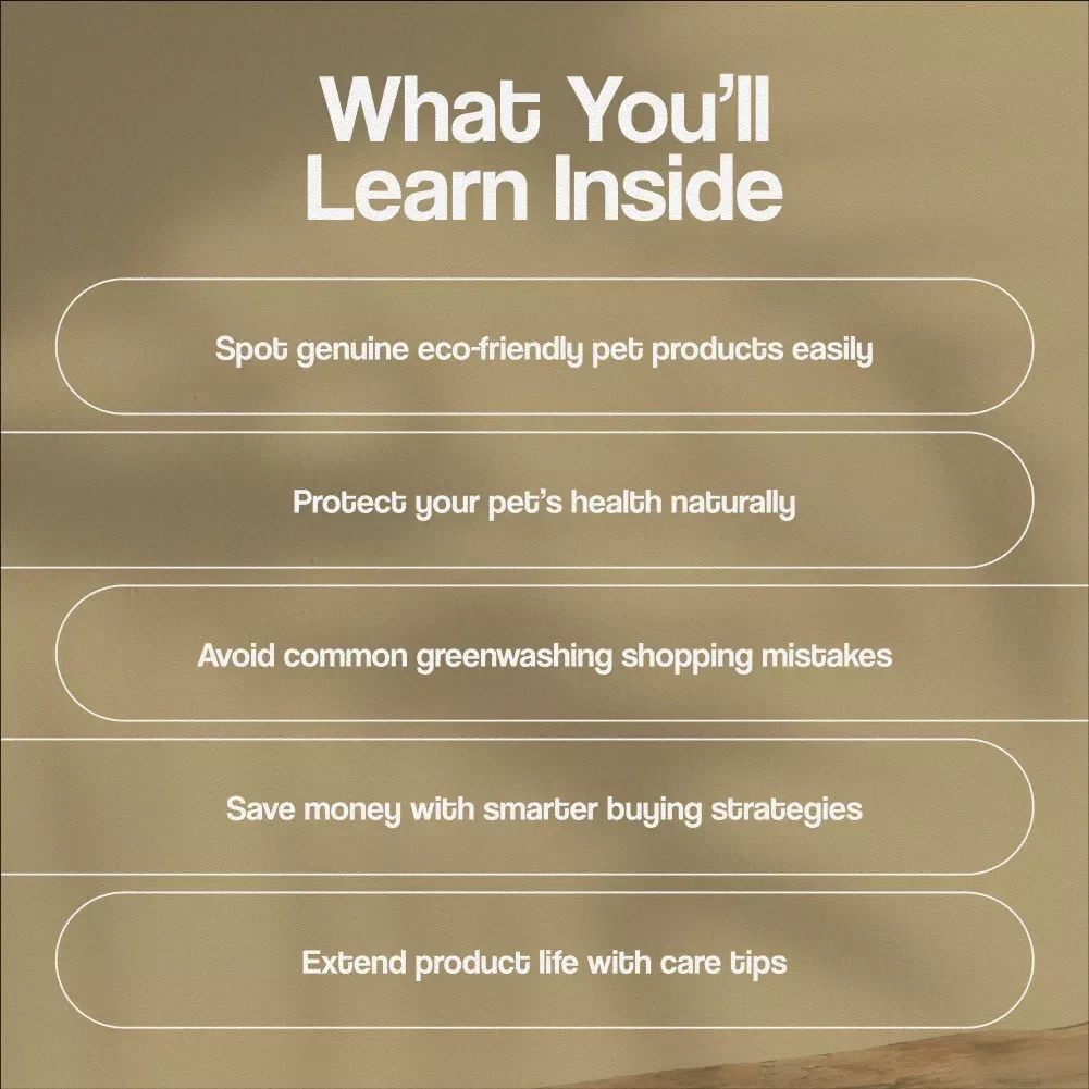 Eco Pet Product Shopping Guide | Digital Download | Sustainable & Eco-Friendly Pet Care eBook for Conscious Pet Owners