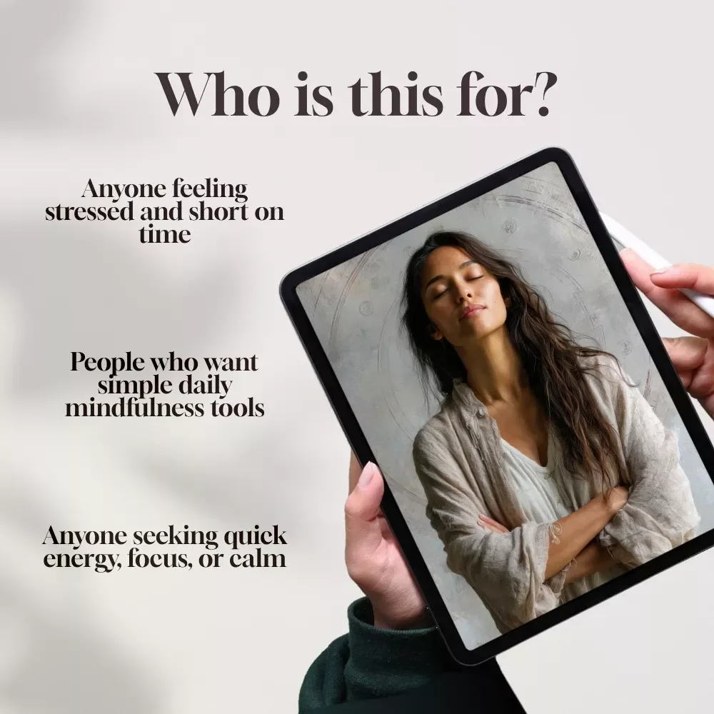 Daily 5-Minute Breathwork That Works | Digital Guide for Stress Relief, Focus & Mindfulness | eBook, Checklist, Routine, AI Tools