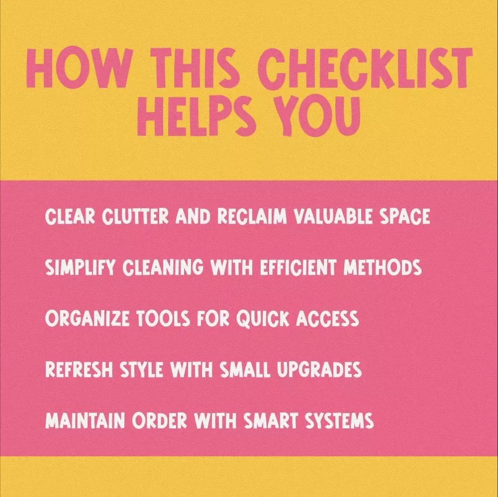 Kitchen Revamp Checklist | Printable Digital Download for Decluttering, Deep Cleaning & Organizing Your Kitchen