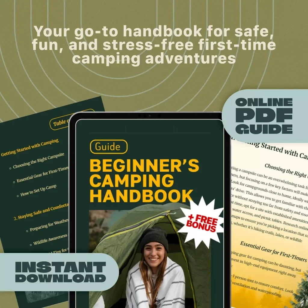 Beginner’s Camping Handbook | Digital Download Guide for First-Time Campers, eBook, Outdoor Checklist, Essential Camping Tips