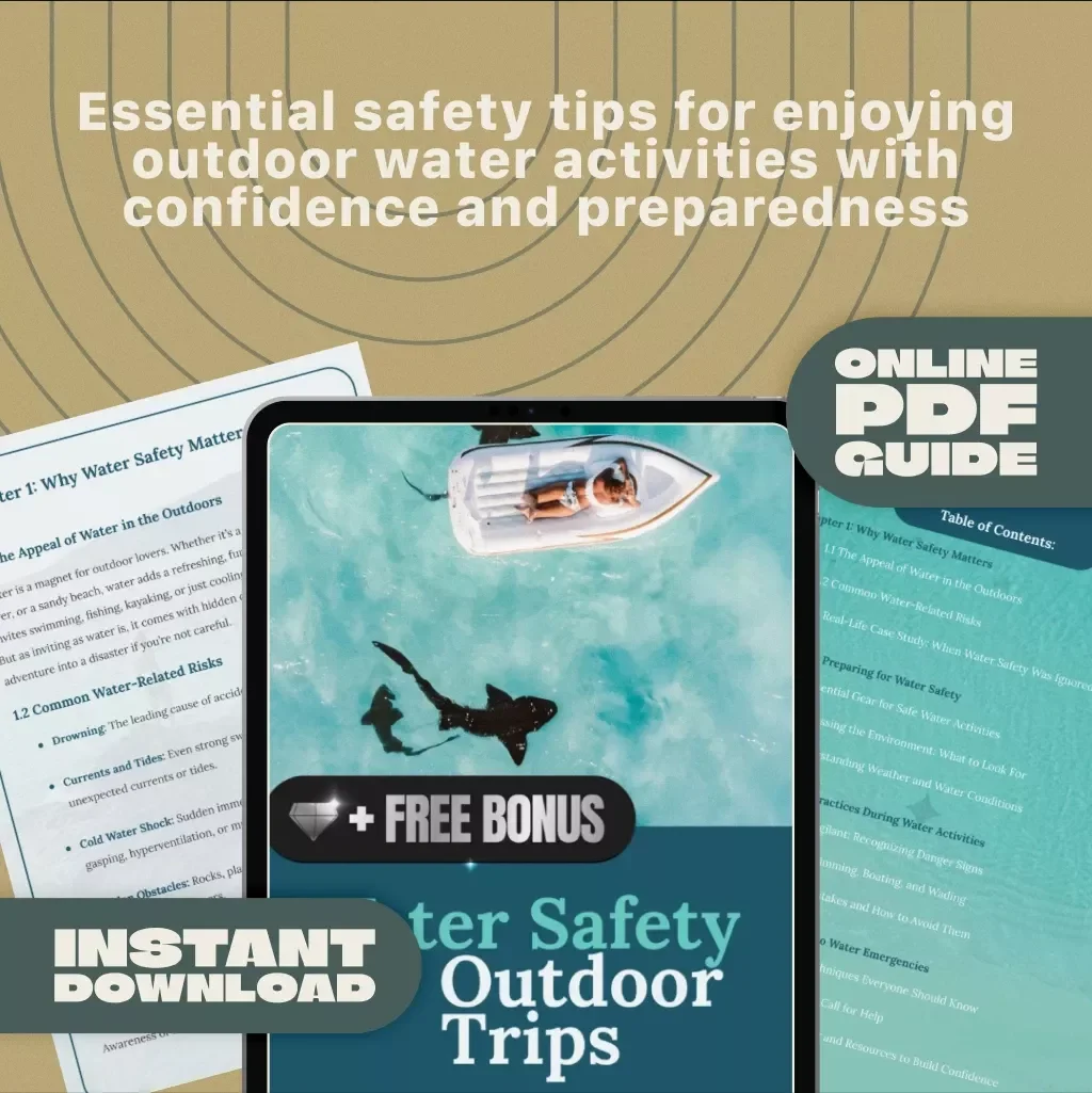 Water Safety for Outdoor Trips Guide | Digital Download Survival Tips for Swimming, Boating & Emergency Preparedness