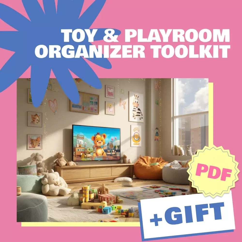 Toy & Playroom Organizer Toolkit | Printable Digital Guide for Kids’ Room Organization, Storage Solutions, and Decluttering Tips
