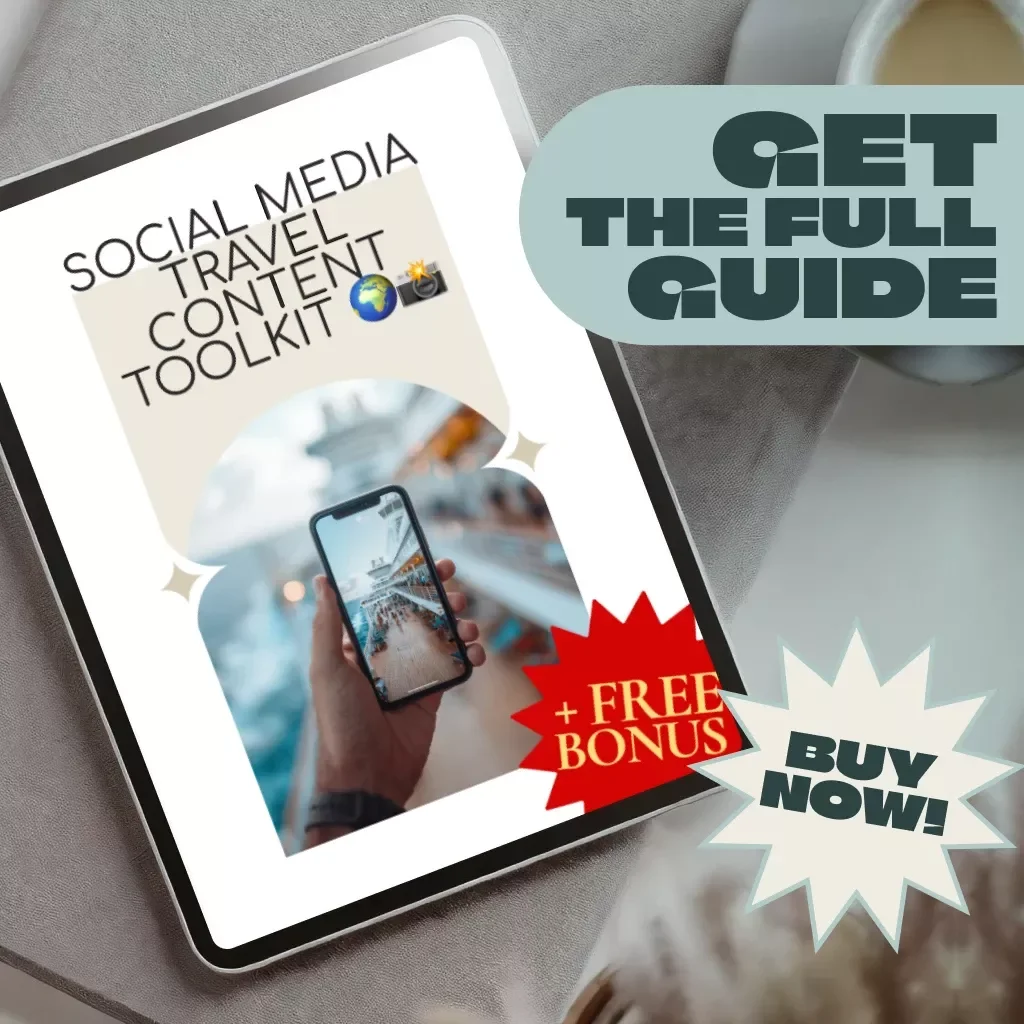 Social Media Travel Content Toolkit | Digital Download Guide for Travel Influencers, Bloggers & Creators | eBook, Checklist & KEYWORDS