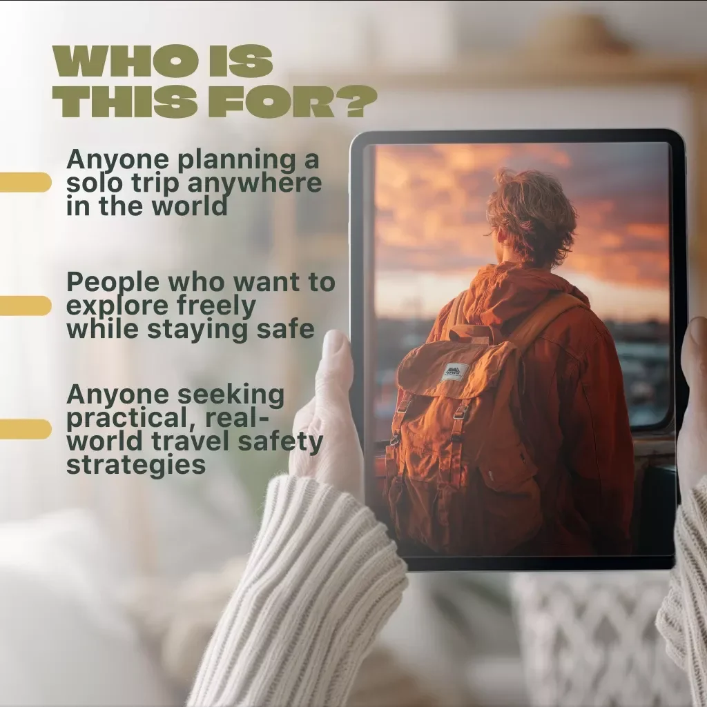 Travel Safety Guide for Solo Adventurers – Digital Download eBook & Printable Safety Checklist for Independent Travelers, Secure Travel Planning Tips