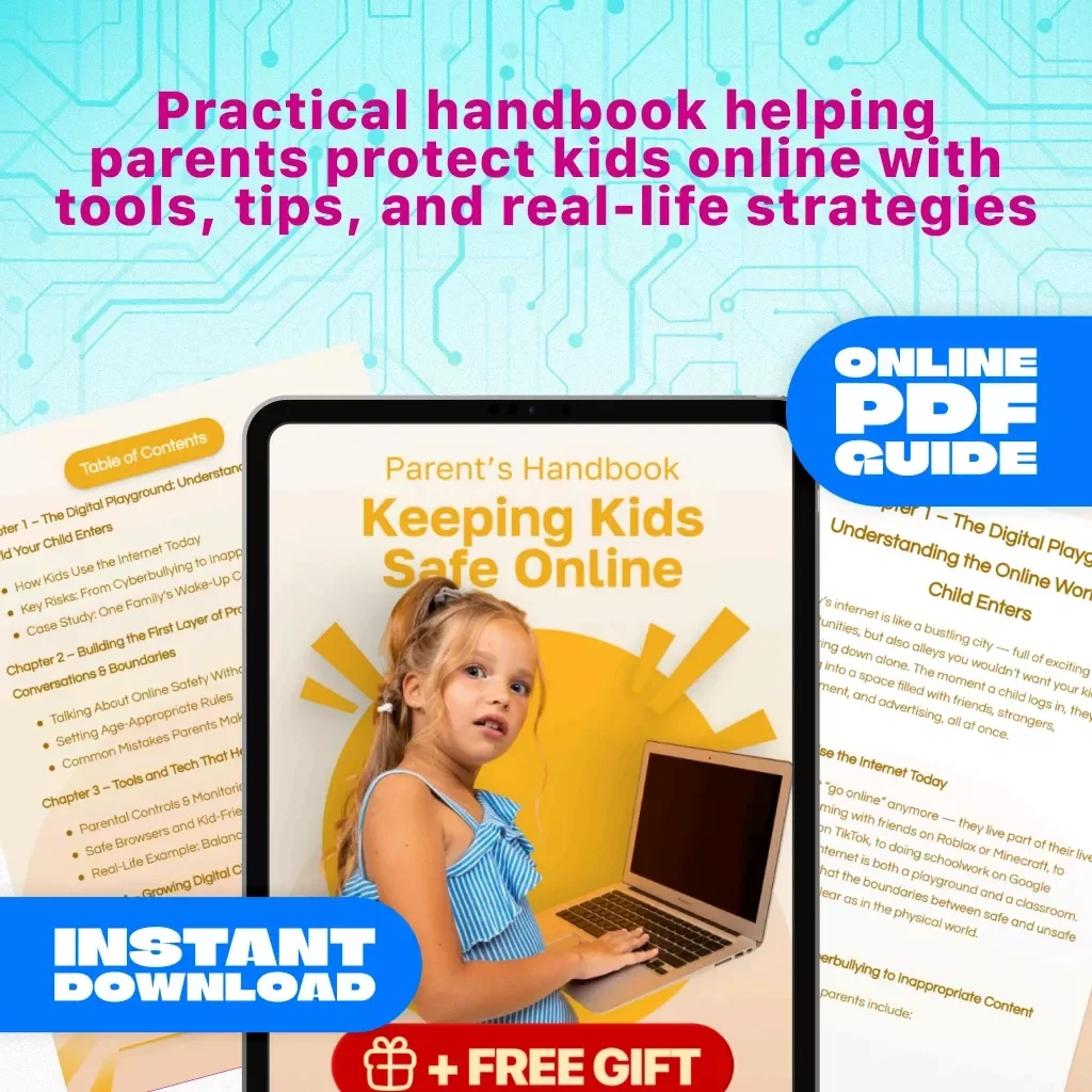 Keeping Kids Safe Online: Parent’s Handbook | Digital Download Guide for Parents | Online Safety, Cyberbullying, Internet Safety eBook & Checklist