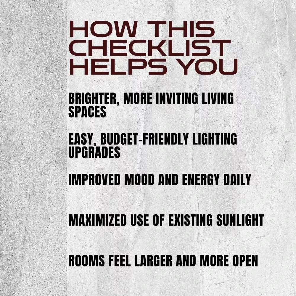 Maximizing Natural Light in Your Home Checklist – Instant Digital Download for Brightening Rooms, Interior Styling, and Home Decor Ideas