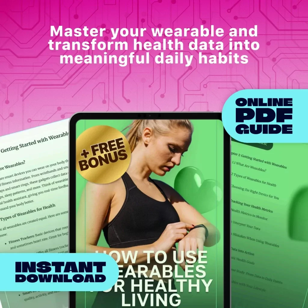 How to Use Wearables for Healthy Living | Digital Guide for Fitness, Health Tracking, Smartwatch Users & Wellness Enthusiasts | Instant Download eBook