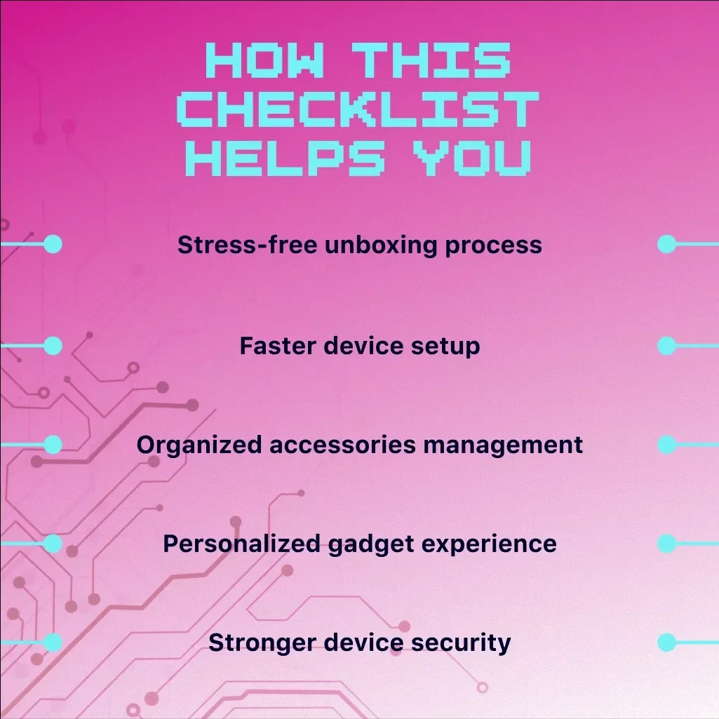 Gadget Unboxing and Setup Checklist | Digital Download eBook Guide for Easy Device Setup, Tech Lovers, and Smart Gadget Owners