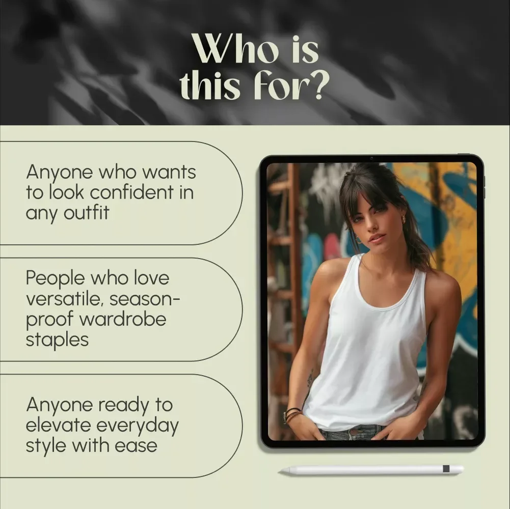Tank Top Confidence: Look Cool, Feel Unstoppable in Every Season | Style Guide & How to Style Tank Tops eBook for All Seasons, Outfits & Occasions