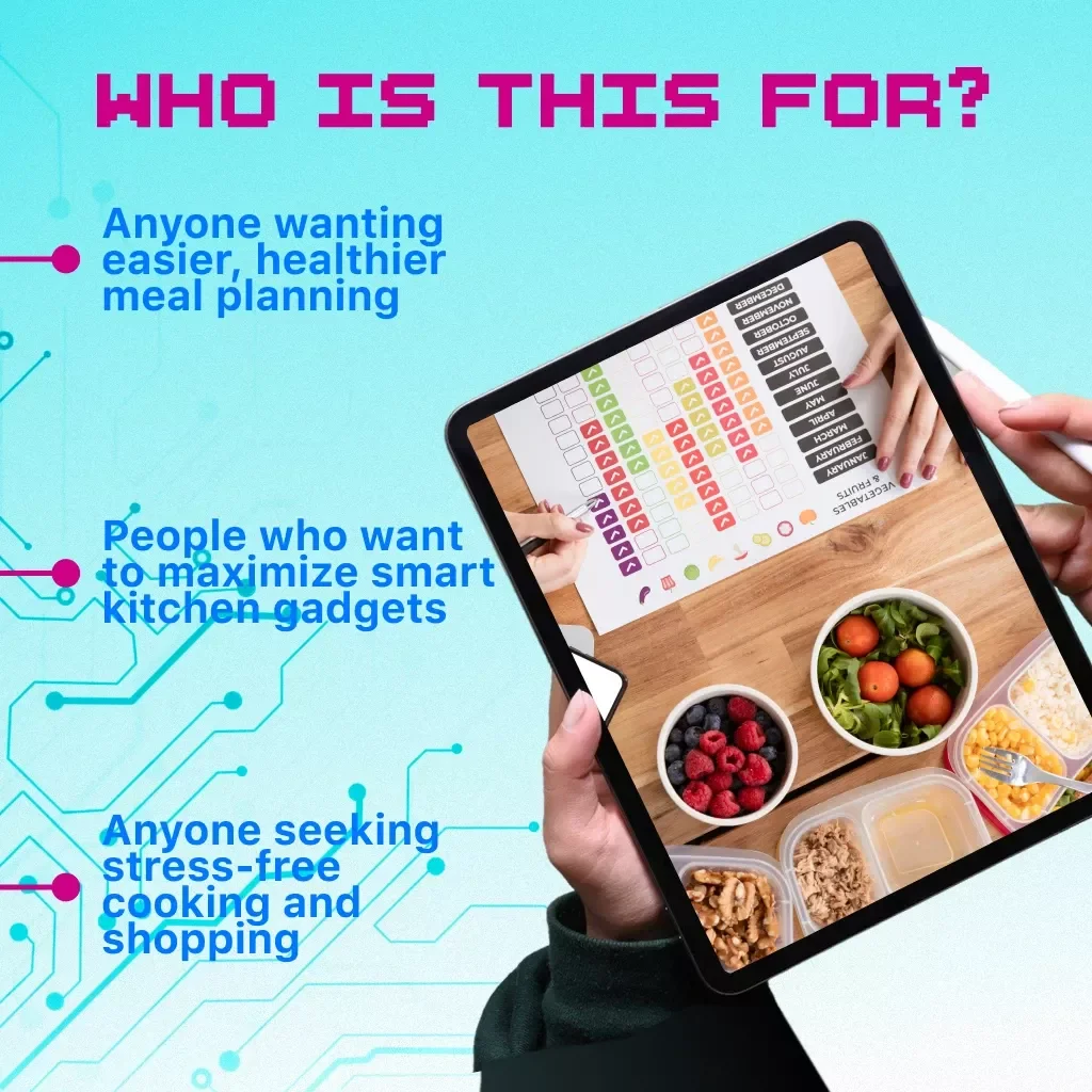 Digital Meal Planning with Kitchen Gadgets | Smart Kitchen Guide, eBook, Meal Planning Checklist for Modern Cooking