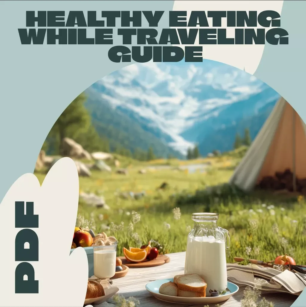Healthy Eating While Traveling Guide | Digital Download for On-the-Go Nutrition, Travel Meal Planning & Healthy Snacks