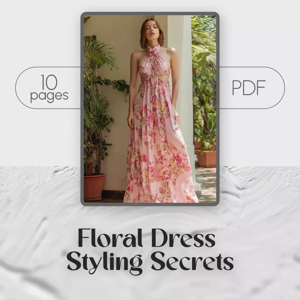 Floral Dress Styling Secrets | Digital Guide on How to Style Floral Dresses for Every Season with Accessories & Footwear Tips