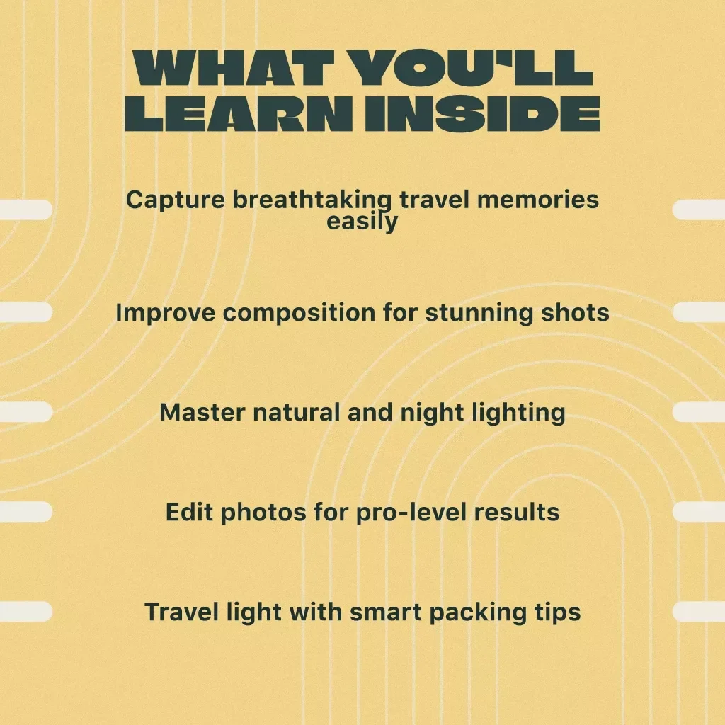 Travel Photography Tips & Tricks Guide | Digital Download eBook for Stunning Travel Shots, Composition, Lighting & Editing Mastery