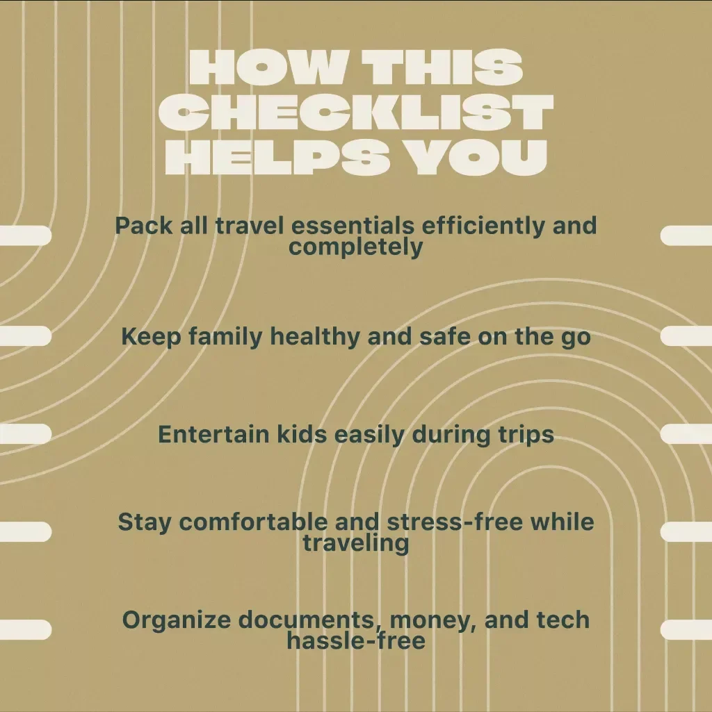 Family Travel Must-Haves Checklist | Ultimate Digital Checklist for Stress-Free Trips with Kids