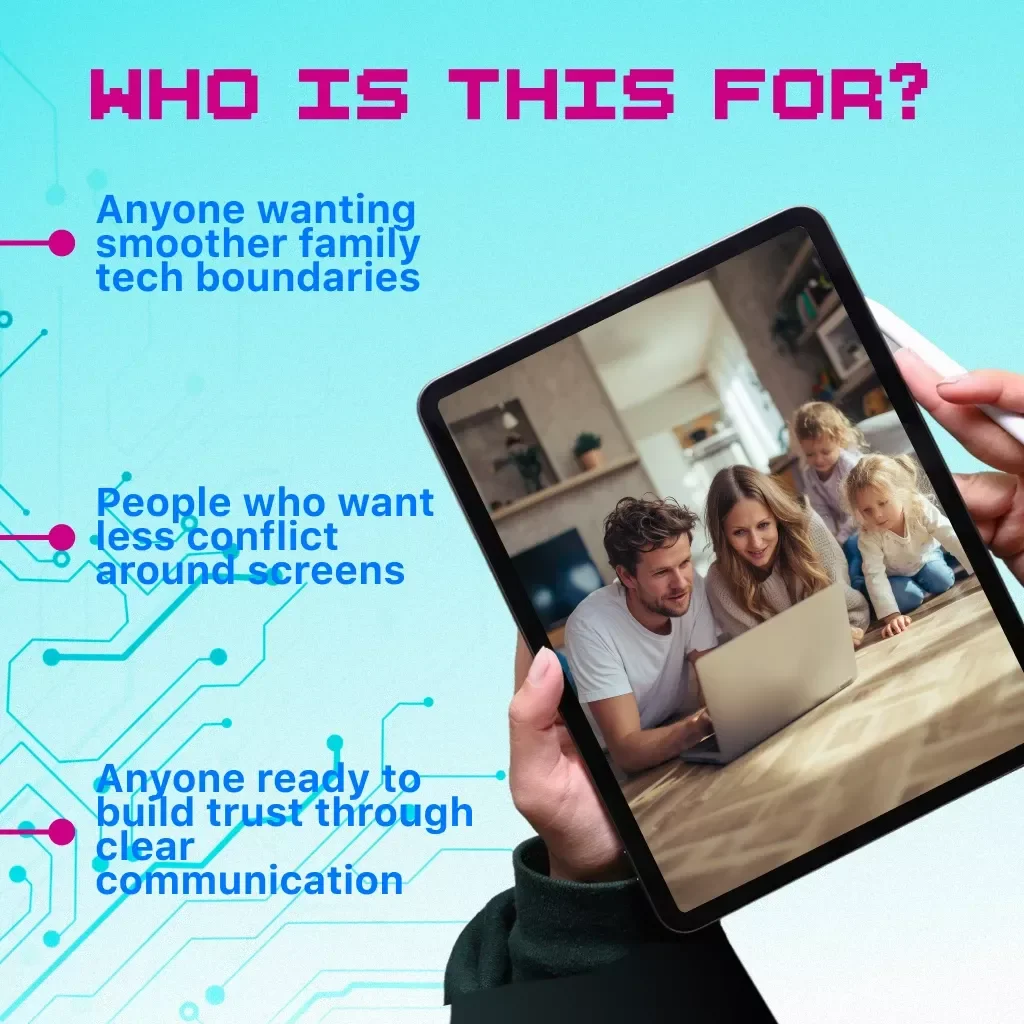 Creating a Family Tech Contract | Digital Parenting Guide, eBook, Checklist for Screen Time Balance & Healthy Device Rules