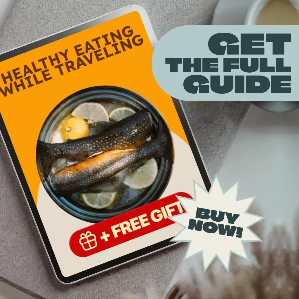 Healthy Eating While Traveling Guide | Digital Download for On-the-Go Nutrition, Travel Meal Planning & Healthy Snacks