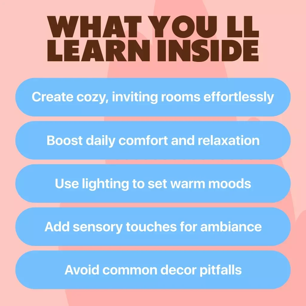 How to Make Your Space Cozy (Hygge Guide) | Digital Download for Cozy Living, Home Decor Inspiration, Hygge Lifestyle & Comfort Ideas