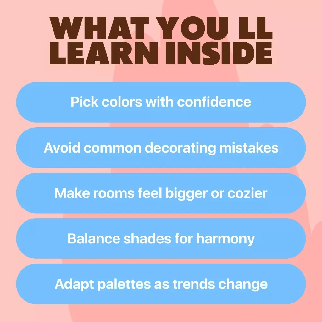 Guide to Harmonizing Your Home’s Color Palette | Interior Design Color Theory eBook & Digital Download for Home Decor Inspiration