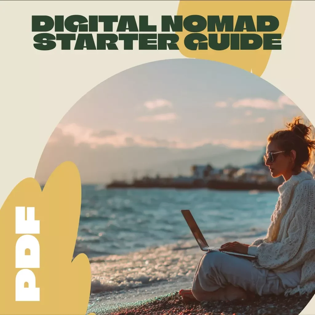 Digital Nomad Starter Guide | Remote Work & Travel eBook | Work From Anywhere Beginner’s Guide with Checklist & Resources for New Nomads