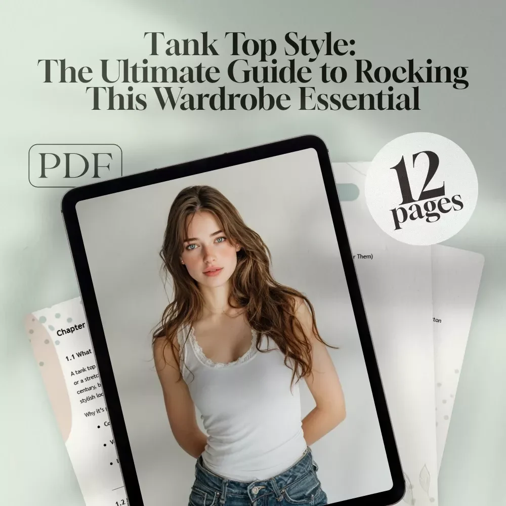 Tank Top Style: The Ultimate Guide to Rocking This Wardrobe Essential | How to Wear a Tank Top eBook, Styling Tips, Outfit Ideas & Layering Guide