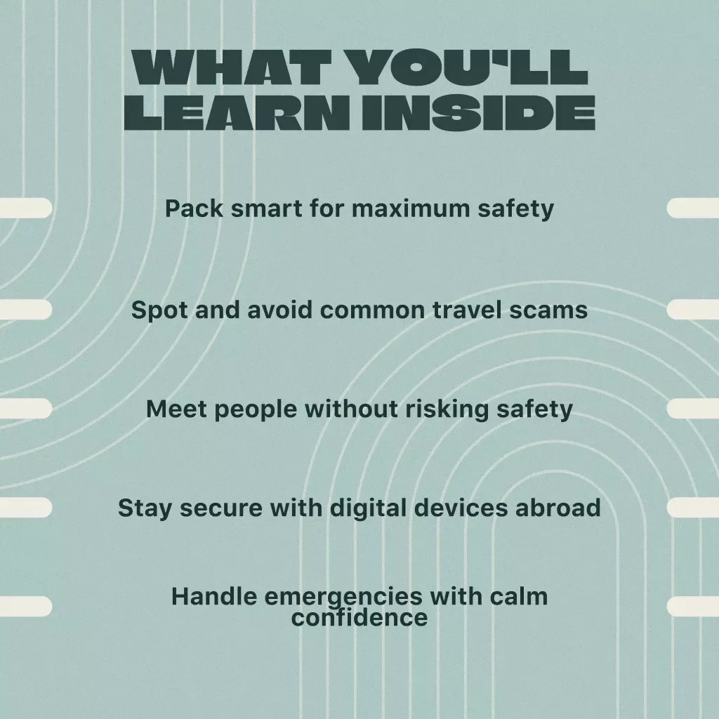 Solo Travel Safety Guide | Digital Download eBook for Safe Solo Adventures, Travel Safety Tips, Emergency Preparedness & Confidence Abroad