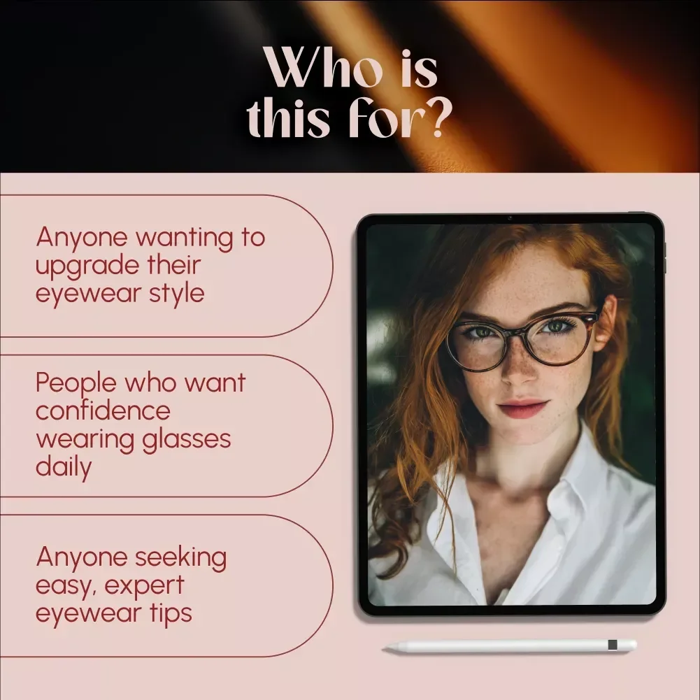 The Ultimate Guide to Fashion Glasses for Women | Stylish Frames, Face Shape Tips & Styling Inspiration – Digital Download