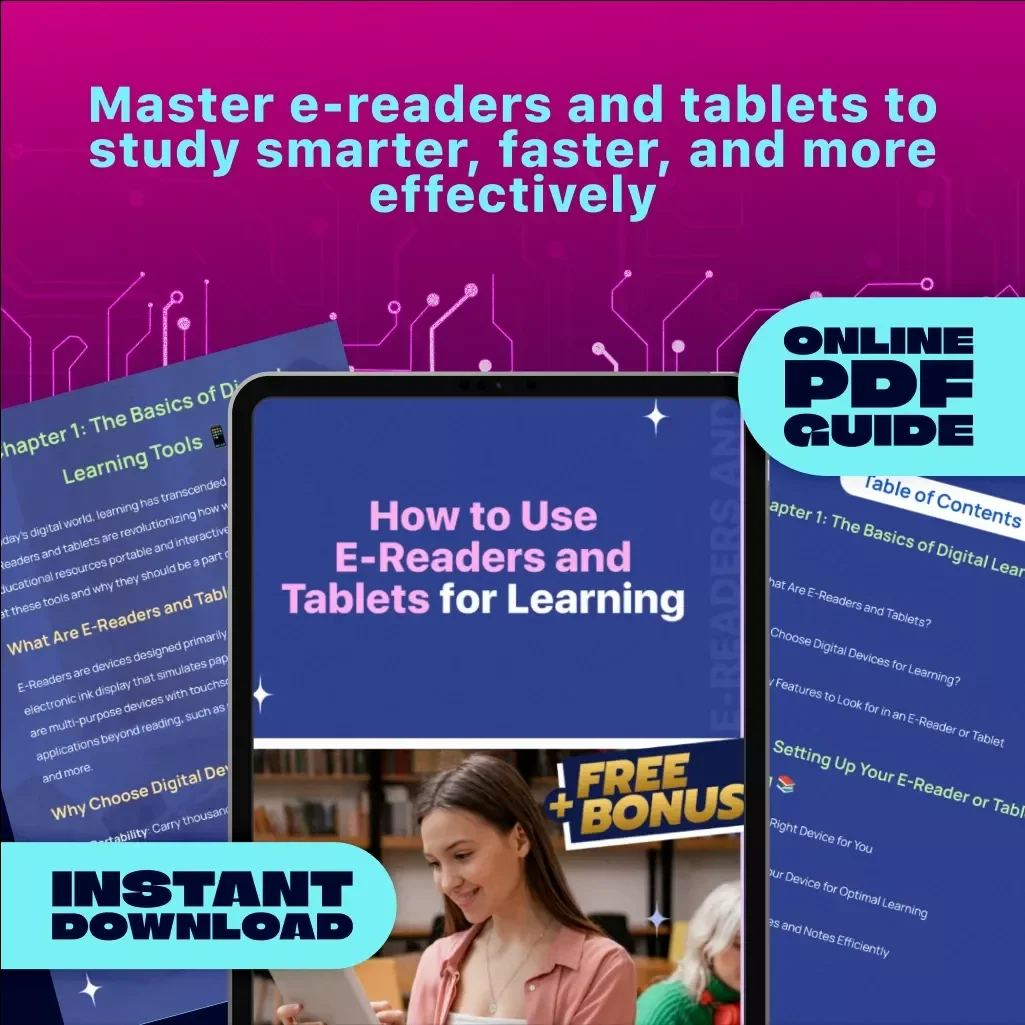 How to Use E-Readers and Tablets for Learning | Digital Guide | eBook for Students, Teachers & Lifelong Learners