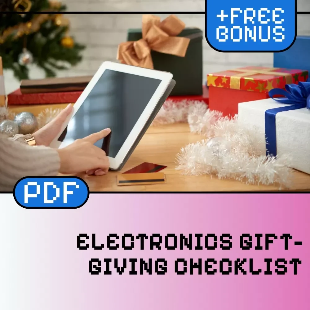 Electronics Gift-Giving Checklist | Digital Download eBook Guide for Choosing Tech Presents | Printable Holiday & Birthday Gift Planner for Gadget Lovers (Instant Download)