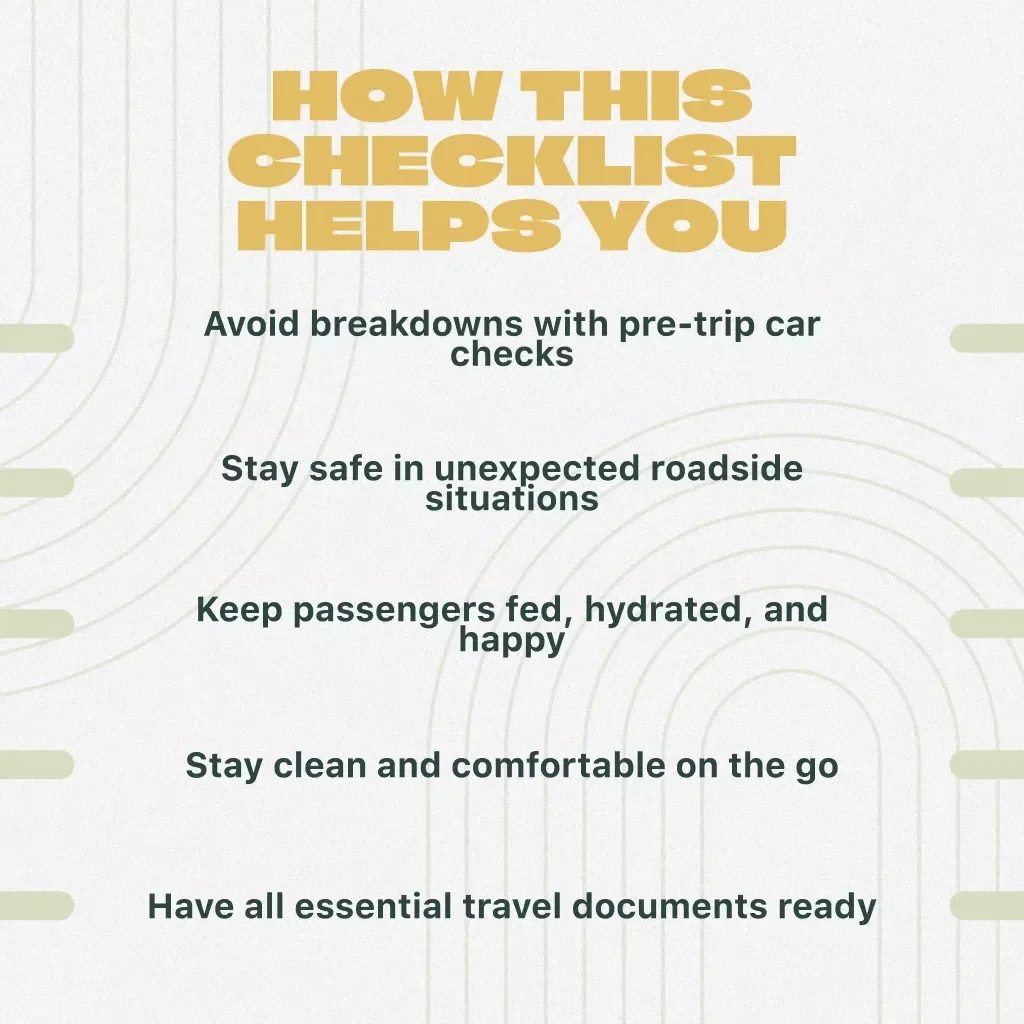 Road Trip Readiness Checklist – Printable Travel Planner, Car Maintenance Guide, Vacation Packing List, Emergency Essentials, Digital Download